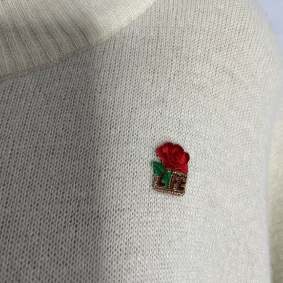 Note Di Anita Women's Sweater Poncho Wool Shawl Made in Italy Tan One Size - Picture 6 of 9